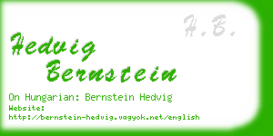 hedvig bernstein business card